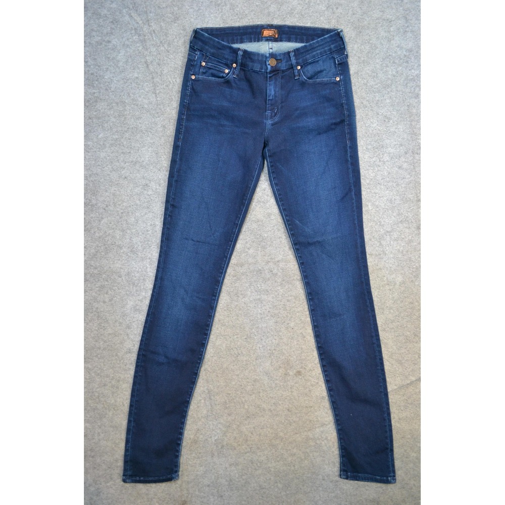Mother Jeans Womens 27 The Looker Blue Body Electric Skinny Denim USA Stretch